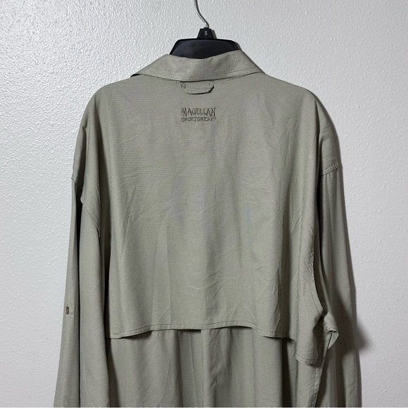 Magellan Sportwear Men Aransas Pass Plaid Beige Tan‎ Button Down Shirt size XXL. - Picture 8 of 10